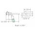 Bath Mixer with Spout - Square - 6067 - Chrome